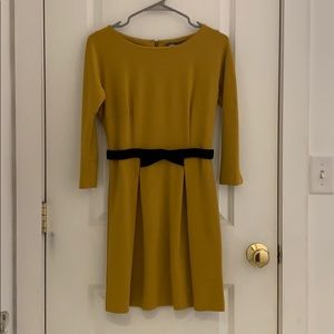 Mustard Yellow A Line Dress